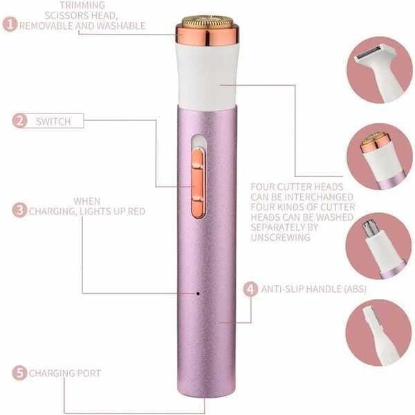 Rechargeable Women's Facial Hair Removal Pen 5