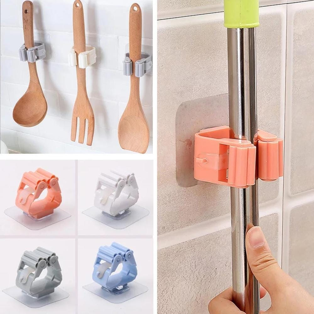 Mop Holder Wall Mounted Pack Of 3